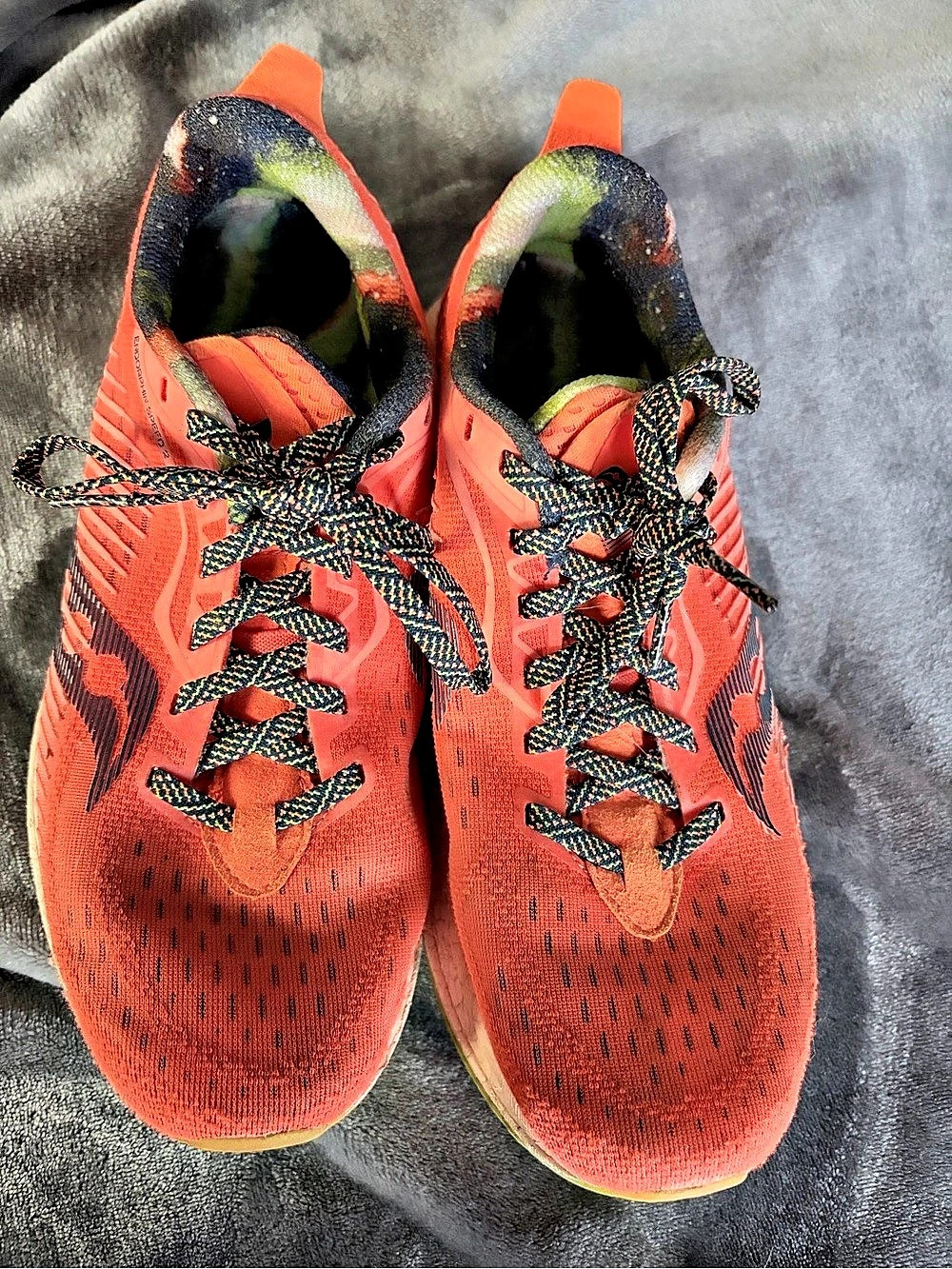 Glow in the Dark Saucony Endorphin Speed 2 Orange & Black Athletic Shoes